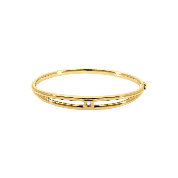 Qudo Gold Bangle Roma 19cm