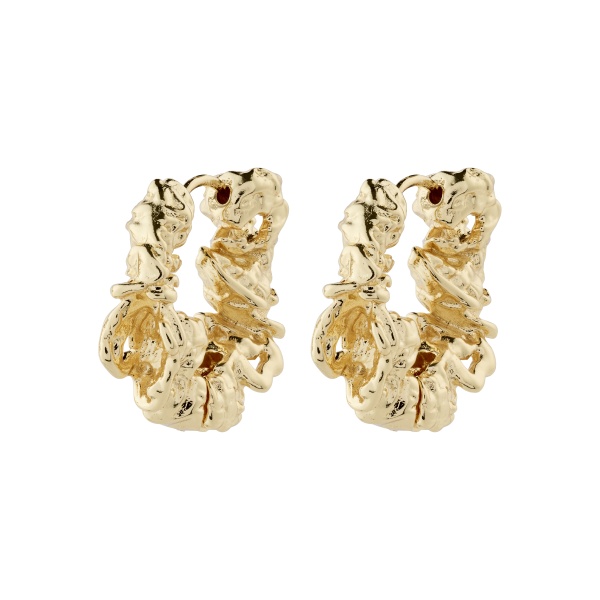 Pilgrim Earrings Act Gold Chunky Hoop