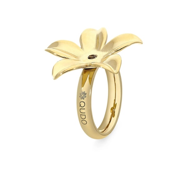 Qudo Gold Ring Pescia - Size 54