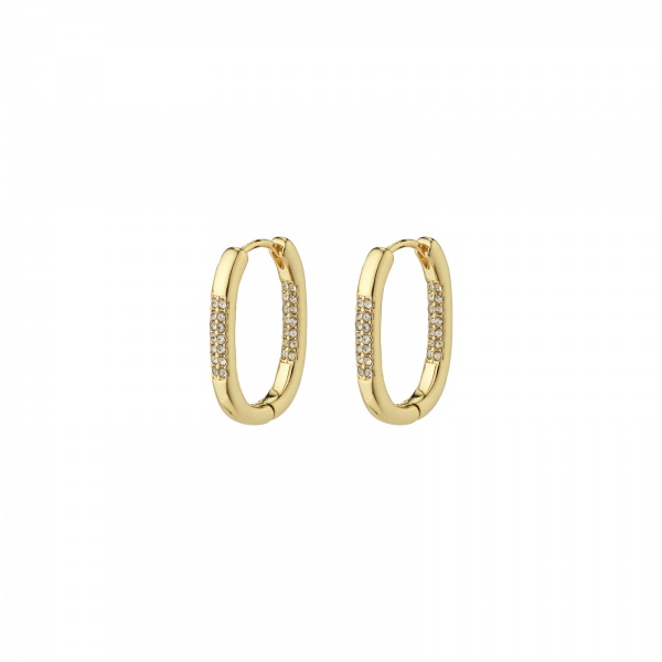 Pilgrim Earrings Star Gold Hoop