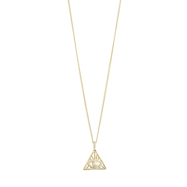 Pilgrim Necklace Focus Gold Pendant