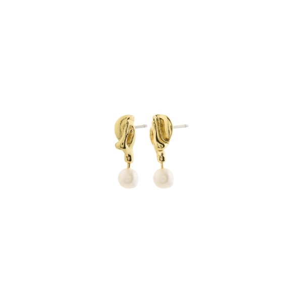 Pilgrim Earrings Starlight Pearl Gold