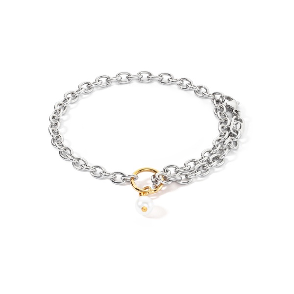 Coeur de Lion Silver Black-White Bracelet 1133/30-1314