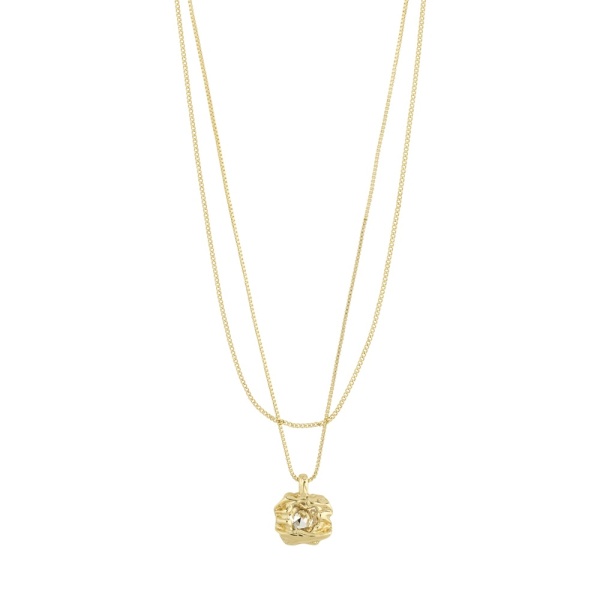 Pilgrim Necklace Feel Gold 2 in 1