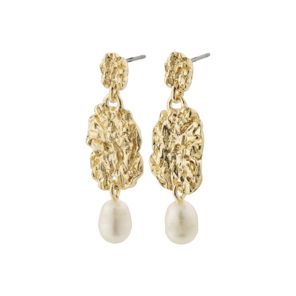 Pilgrim Earrings True Gold & Pearl