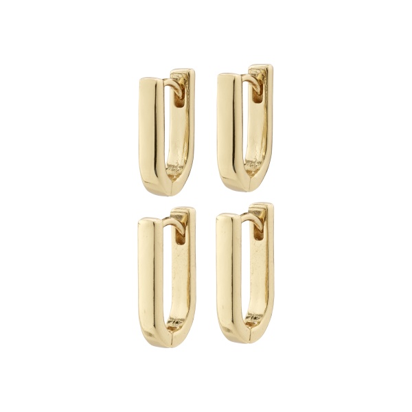 Pilgrim Earrings Stay Gold 2 in 1