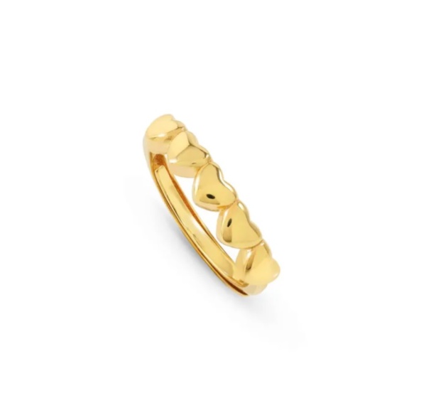 Nomination Armonica Gold Hearts Ring