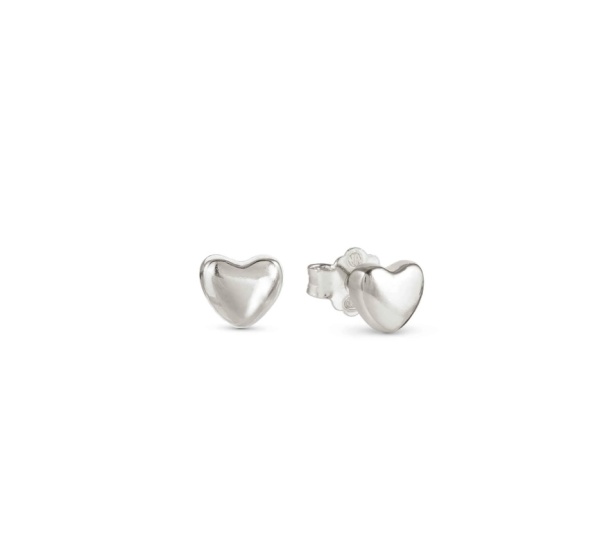 Nomination Armonica Silver Heart Stud Earrings