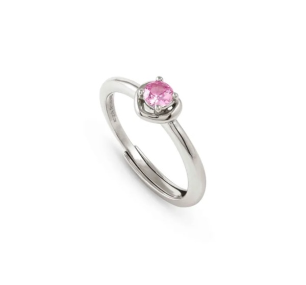 Nomination Cosmic Love Silver Ring with Baby Pink CZ