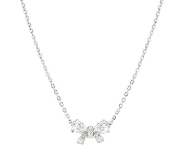 Nomination Shine Me Up Silver Bow Necklace