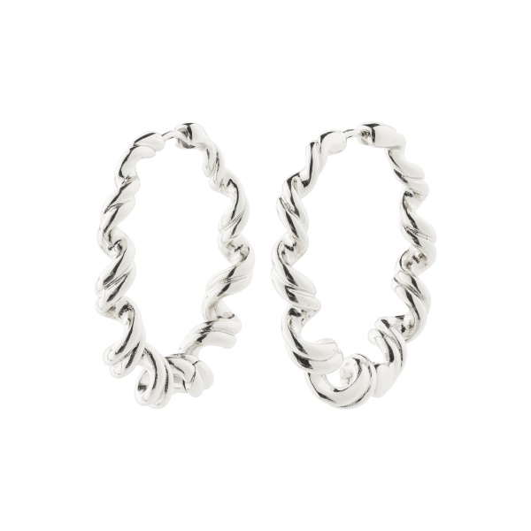 Pilgrim Earrings Larisa Silver Hoop