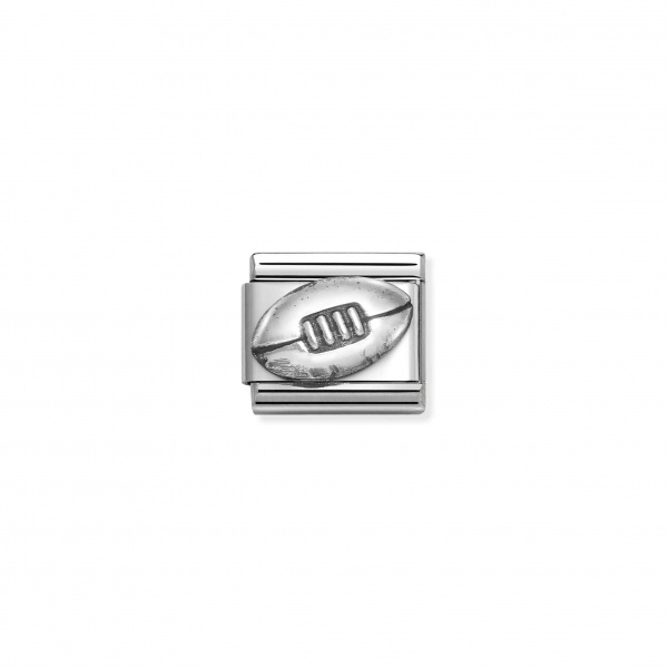 Nomination Silver Rugby Ball Composable Charm