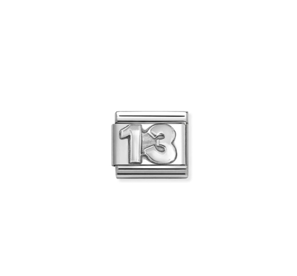 Nomination Silver Oxidised 13 Composable Charm