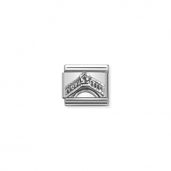 Nomination Silver Rialto Bridge Venice Composable Charm