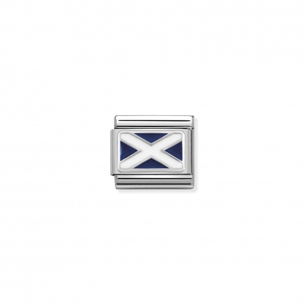 Nomination SIlver Scotland Flag Composable Charm