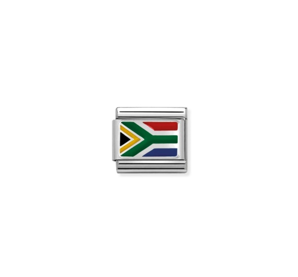 Nomination Silver South Africa Flag Composable Charm