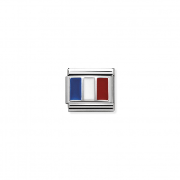 Nomination Silver France Flag Composable Charm