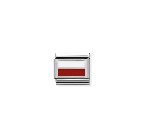 Nomination Silver Poland Flag Composable Charm