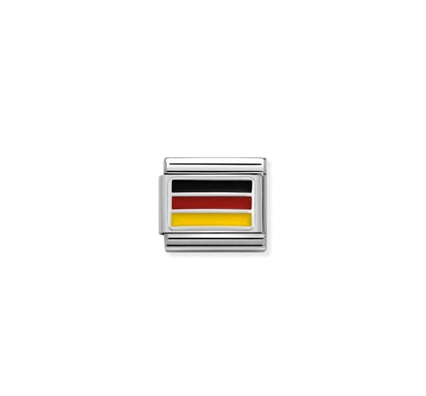 Nomination Silver Germany Flag Composable Charm