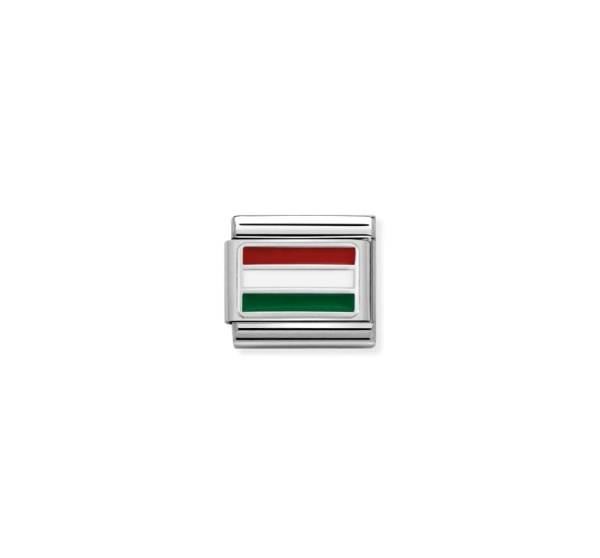 Nomination Silver Hungary Flag Composable Charm