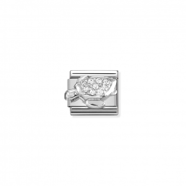 Nomination Silver Sea Turtle CZ Composable Charm