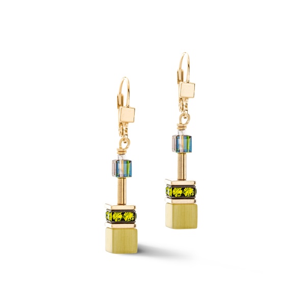 Coeur de Lion Gold Olive Drop Earrings 4020/20-0900