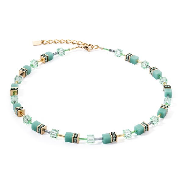 Coeur de Lion Gold Softgreen Necklace 4020/10-0533