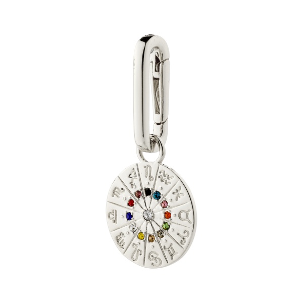 Pilgrim Charm Silver Horoscope Pendant