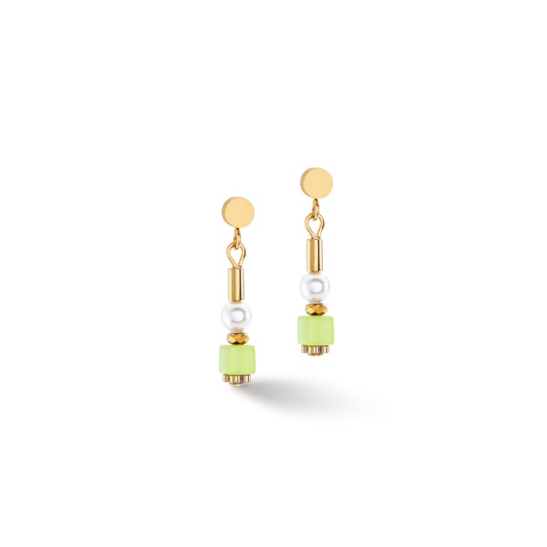 Coeur de Lion Gold Multicoloured Drop Earrings 4356/21-1516