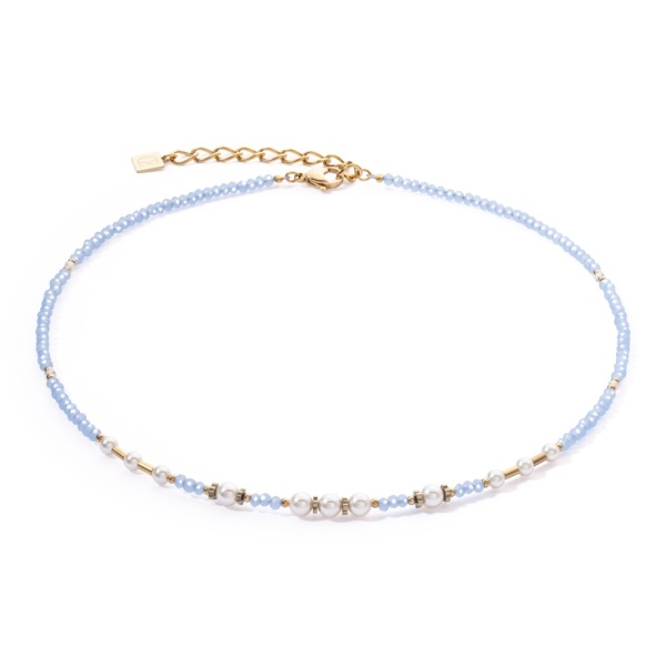 Coeur de Lion Gold Light Blue Necklace 4434/10-0720