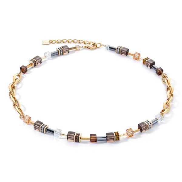 Coeur de Lion Gold Brown Necklace 4524/10-1116