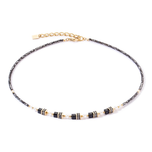 Coeur de Lion Gold Black Necklace 4567/10-1300