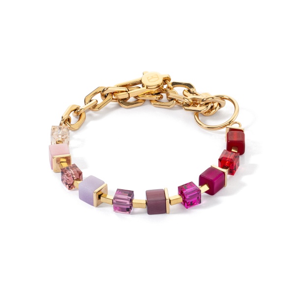 Coeur de Lion Gold Purple Red Bracelet 4712/30-0803