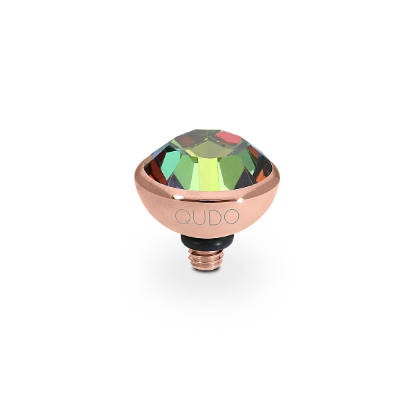 Qudo Rose Gold Topper Bottone 10mm - Vitrail Medium