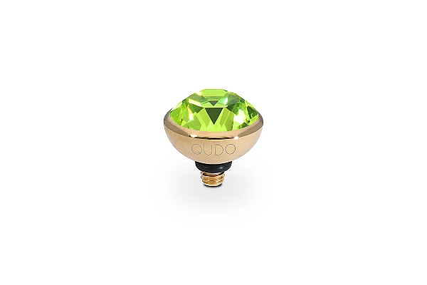 Qudo Gold Topper Bottone 10mm - Citrus Green