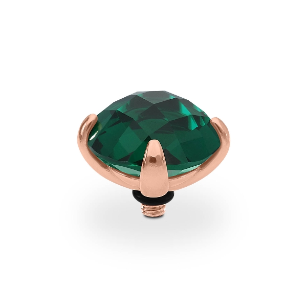 Qudo Rose Gold Topper Seano 13mm - Emerald