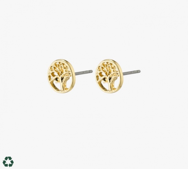 Pilgrim Stud Earrings Iben Gold