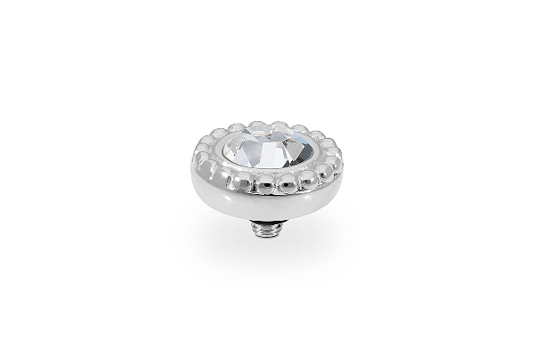 Qudo Silver Topper Ghiare 11mm - Crystal