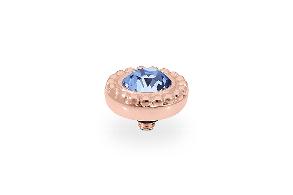 Qudo Rose Gold Topper Ghiare 11mm - Light Sapphire