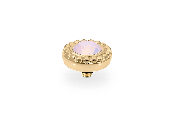Qudo Gold Topper Ghiare 11mm - Rose Opal