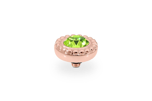 Qudo Rose Gold Topper Ghiare 11mm - Citrus Green