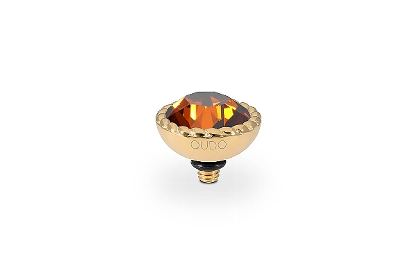 Qudo Gold Topper Bocconi 11mm - Smoked Amber