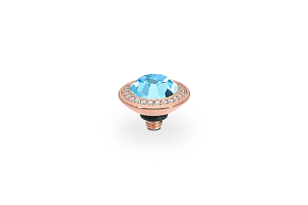 Qudo Rose Gold Topper Tondo Deluxe 9mm - Aqua Bohemica