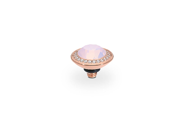 Qudo Rose Gold Topper Tondo Deluxe 9mm - Rose Opal