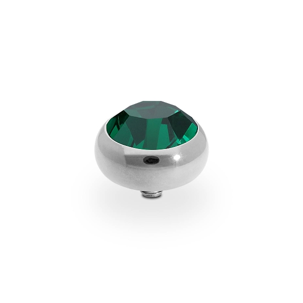Qudo Silver Topper Sesto 10mm - Emerald