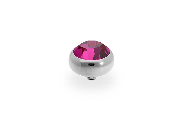 Qudo Silver Topper Sesto 10mm - Fuchsia