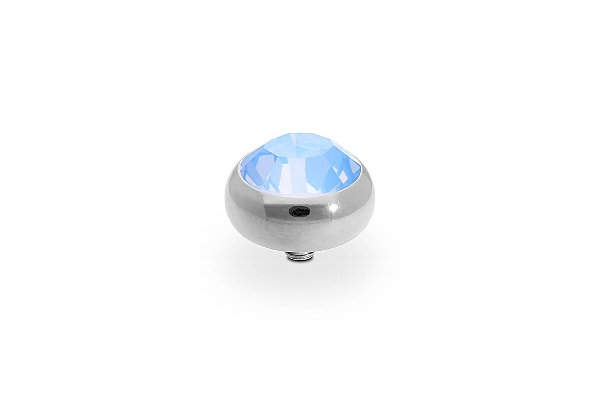 Qudo Silver Topper Sesto 10mm - Light Sapphire Opal