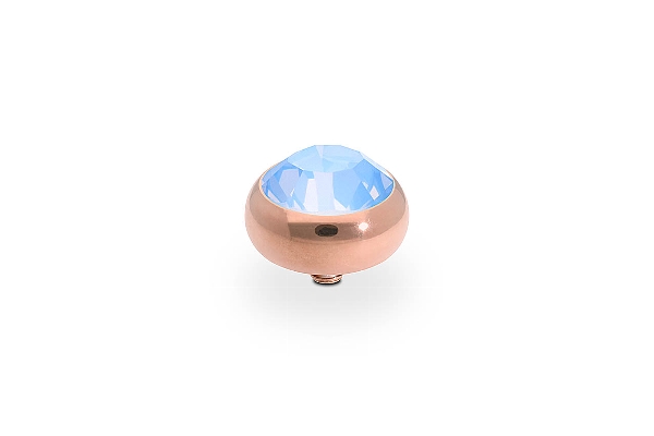 Qudo Rose Gold Topper Sesto 10mm - Light Sapphire Opal