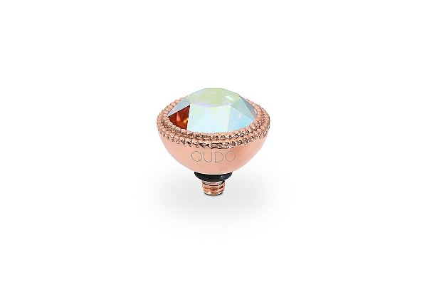 Qudo Rose Gold Topper Fabero 11mm - Crystal Aurora Boreale