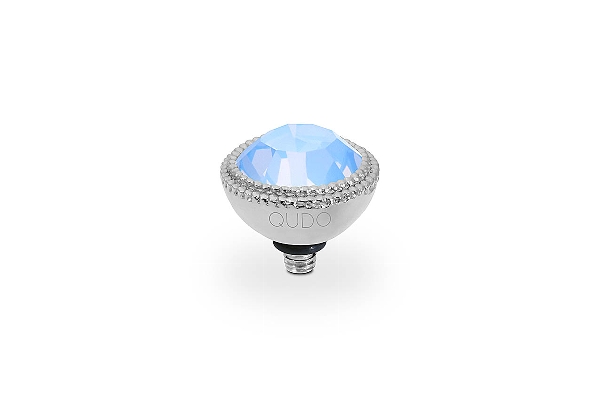 Qudo Silver Topper Fabero 11mm - Light Sapphire Opal